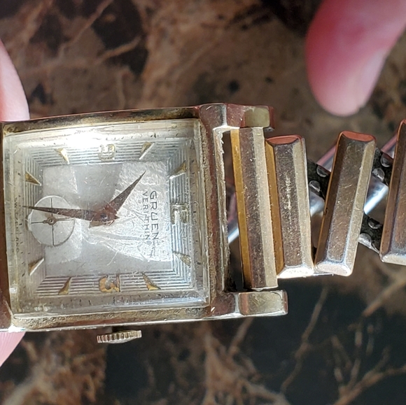 Vintage Gruen Veri-Thin Curvex 1930s/1940s 10k Gold Filled Watch Non Working - Picture 8 of 11